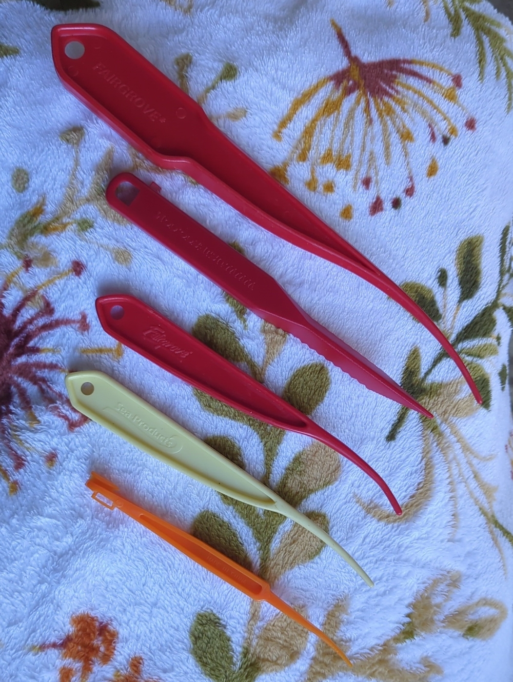 Lot of 5 Shrimp Tools - Remove Shells & Vein - Fairgrove Jesco Sea-Products